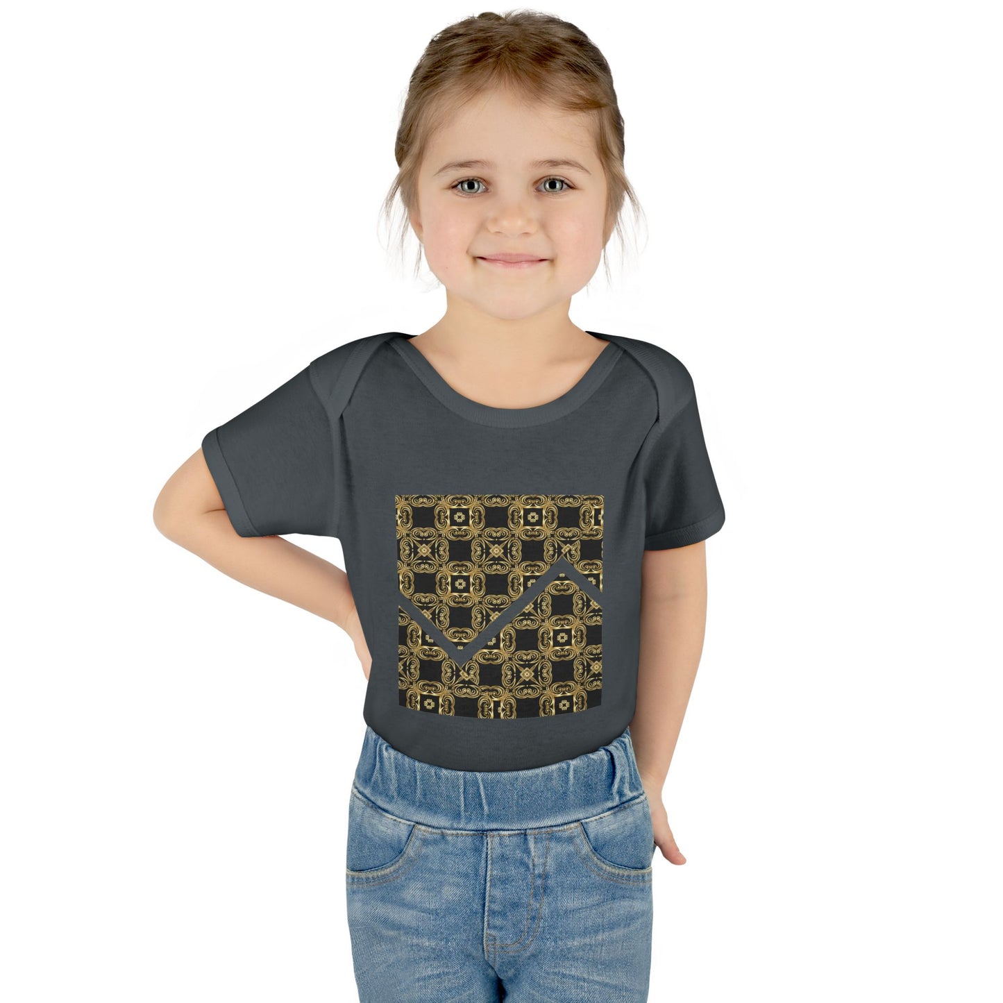 ZigZag Luxe Infant Bodysuit - Modern Tribal Pattern Baby Onesie