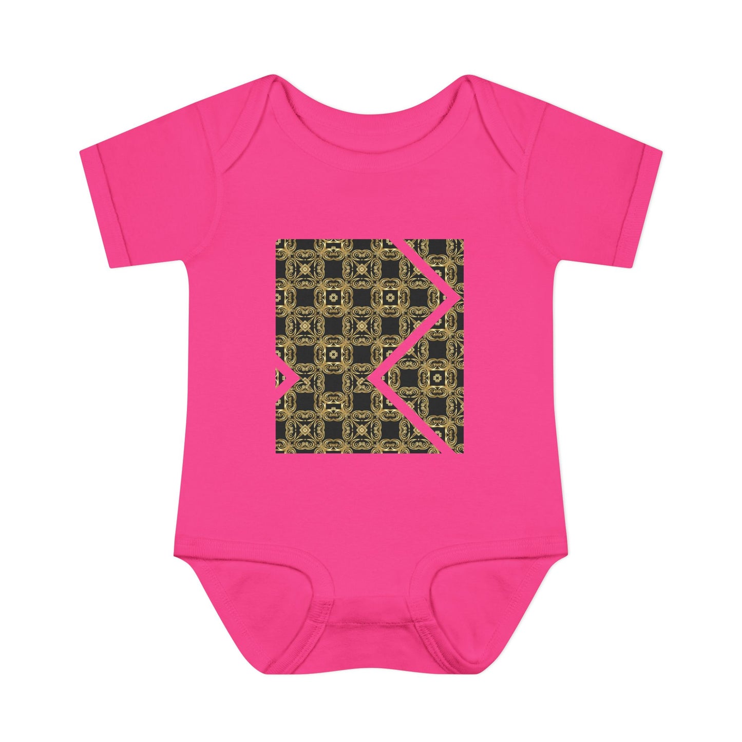 Geometric Luxe Infant Bodysuit - Modern Tribal Pattern Baby Onesie