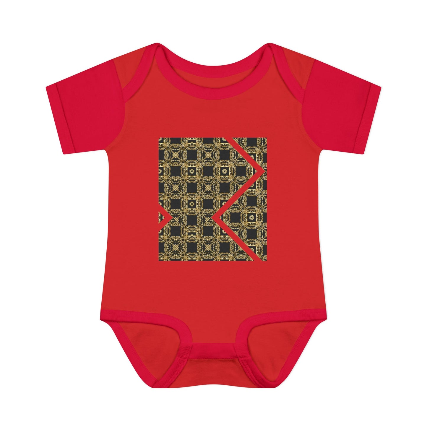 Geometric Luxe Infant Bodysuit - Modern Tribal Pattern Baby Onesie