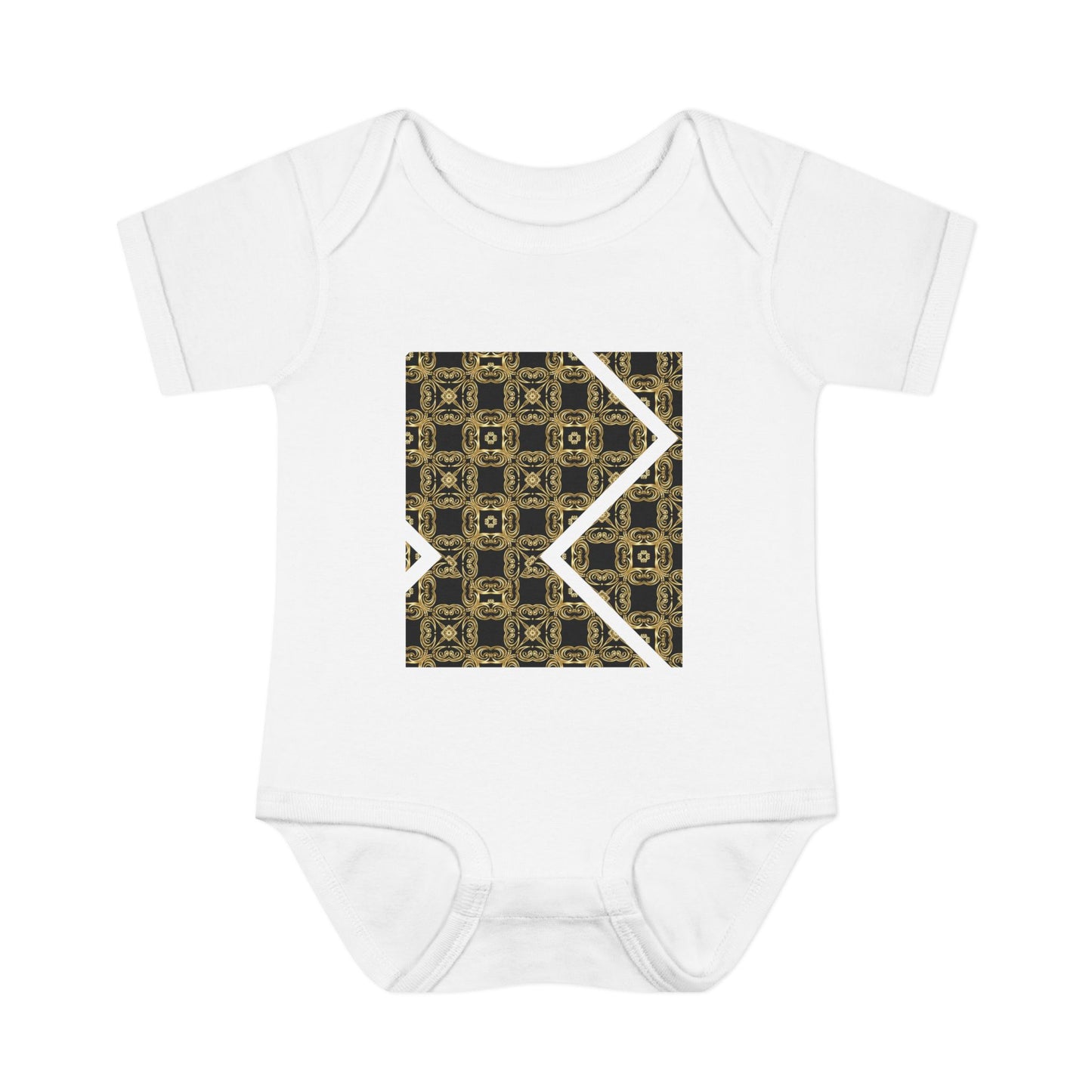 Geometric Luxe Infant Bodysuit - Modern Tribal Pattern Baby Onesie