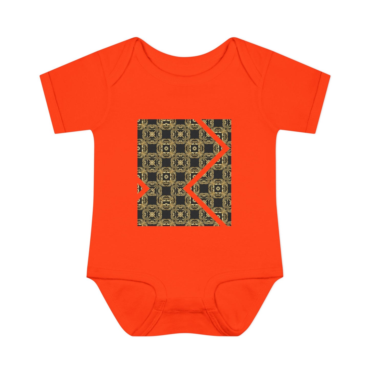Geometric Luxe Infant Bodysuit - Modern Tribal Pattern Baby Onesie