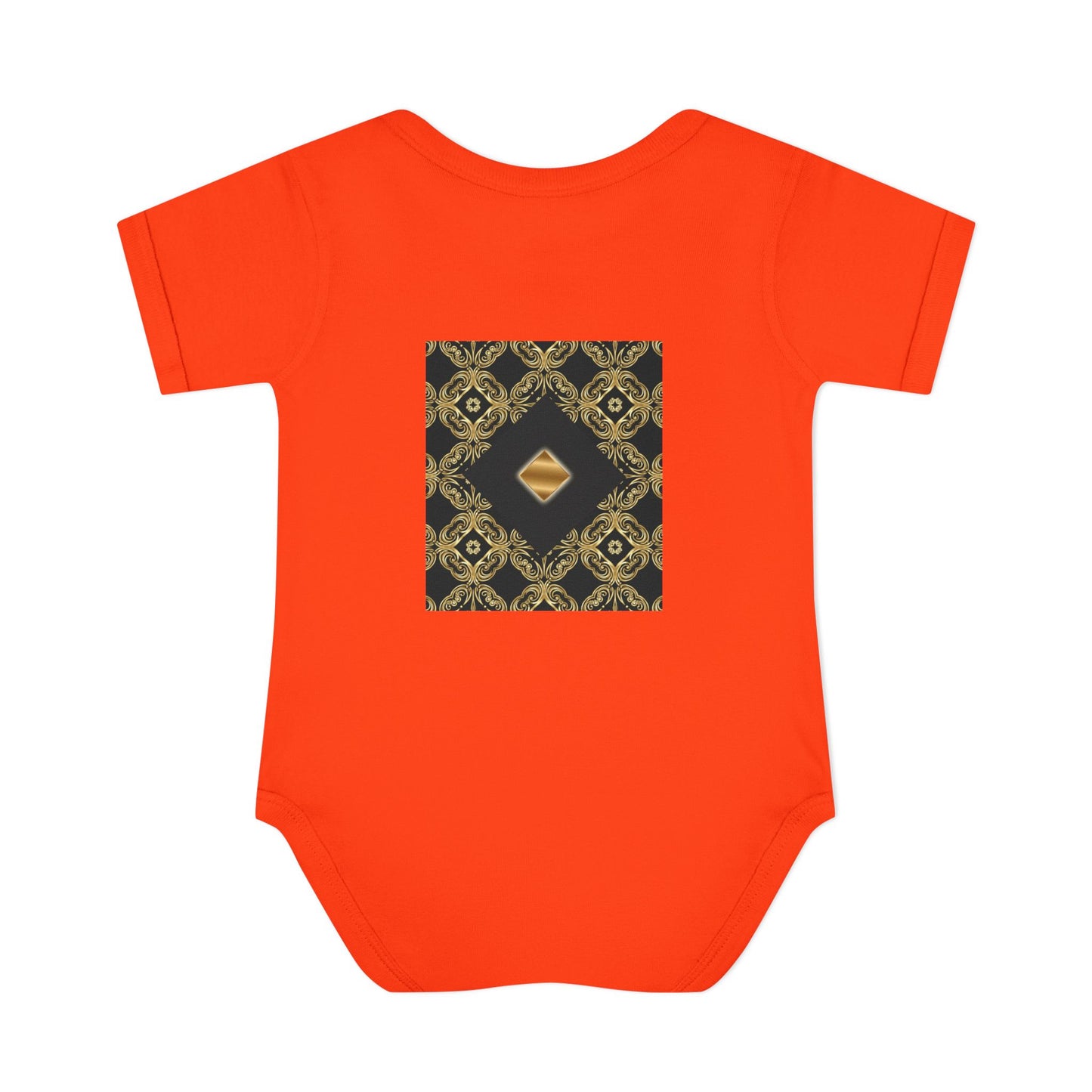 Geometric Luxe Infant Bodysuit - Modern Tribal Pattern Baby Onesie