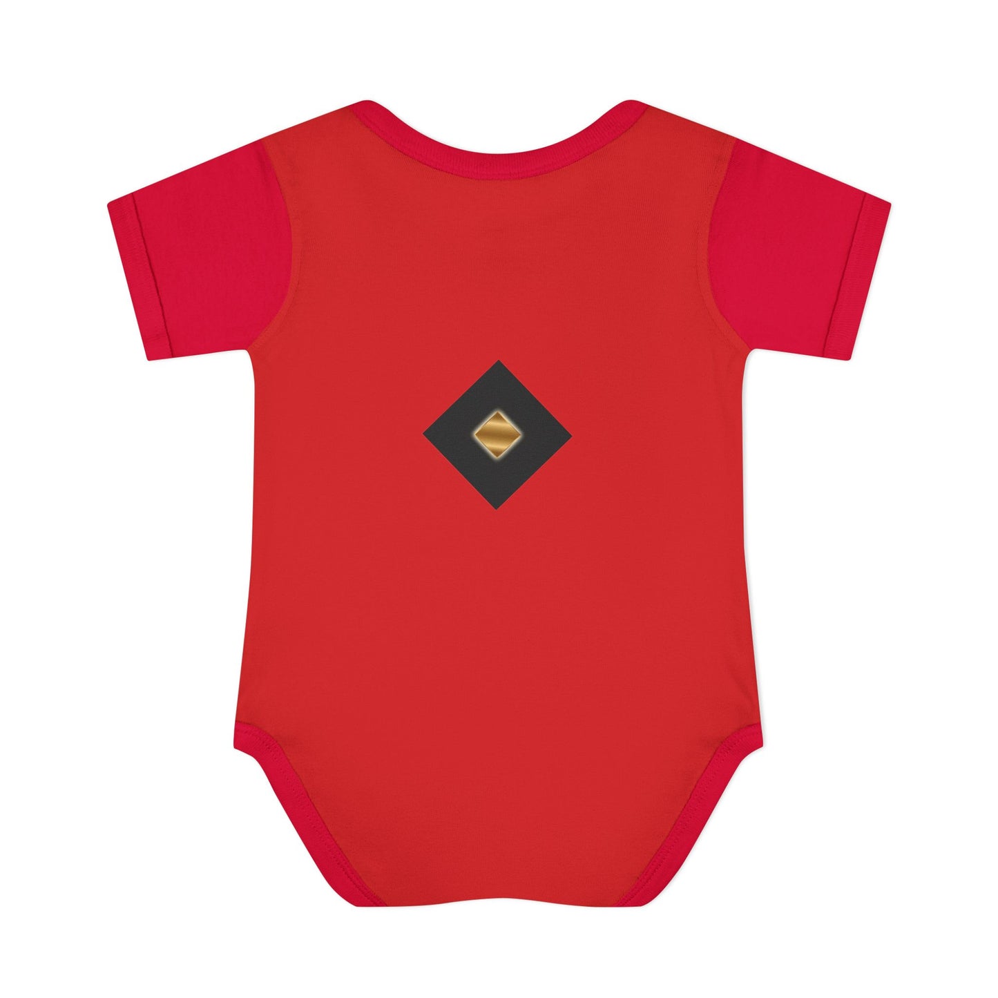 Gold Geometric Diamond Infant Bodysuit - Modern Tribal Pattern Baby Onesie