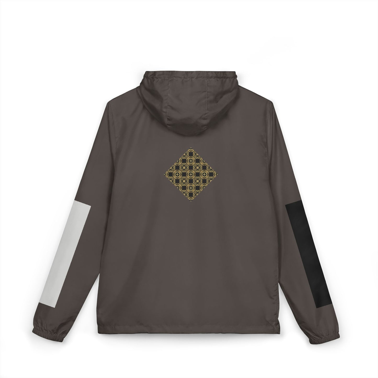 Unisex Geometric Gold Tile Windbreaker Jacket