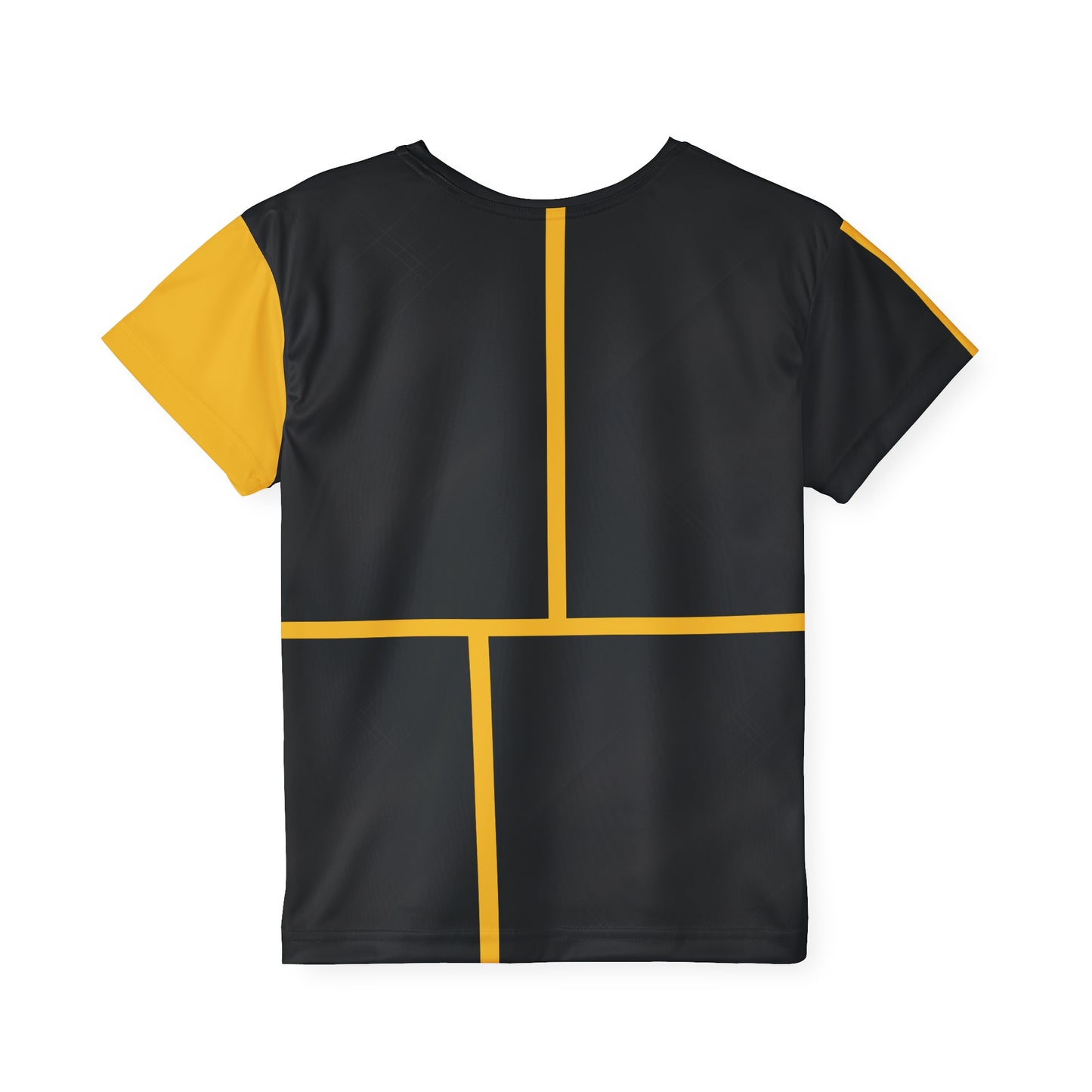 Yehlish Kids Jersey — Red Floral Geometric Sports Tee