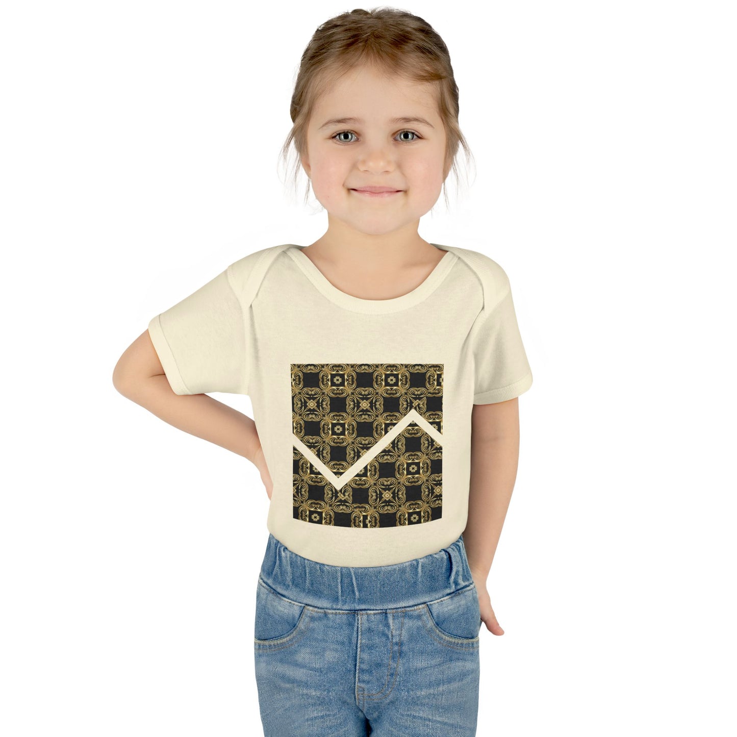 ZigZag Luxe Infant Bodysuit - Modern Tribal Pattern Baby Onesie