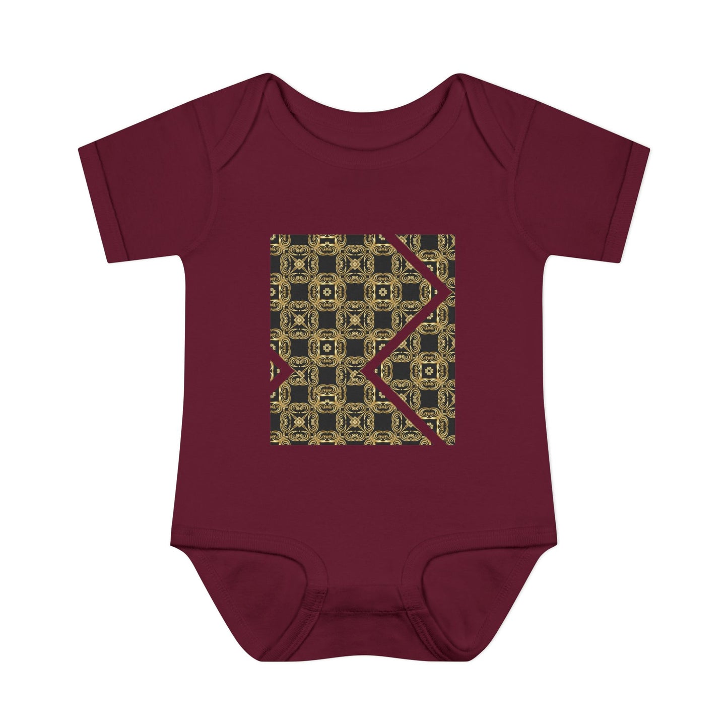 Geometric Luxe Infant Bodysuit - Modern Tribal Pattern Baby Onesie