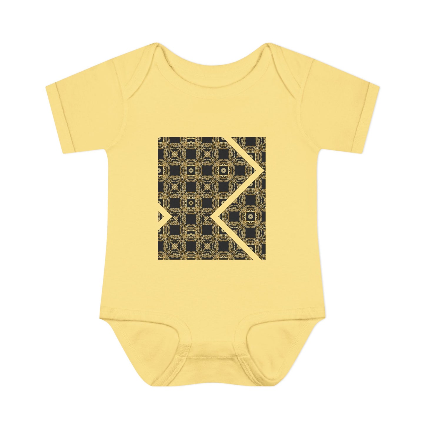 Geometric Luxe Infant Bodysuit - Modern Tribal Pattern Baby Onesie