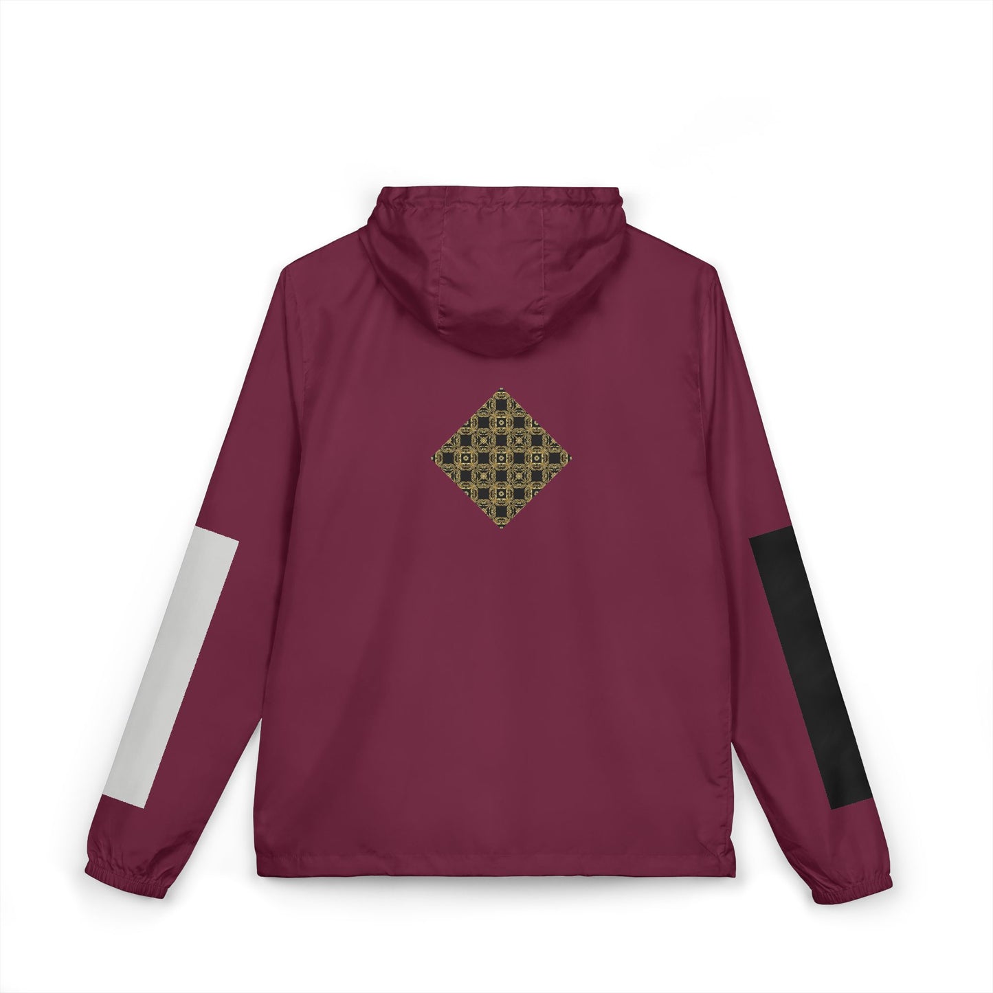 Unisex Geometric Gold Tile Windbreaker Jacket