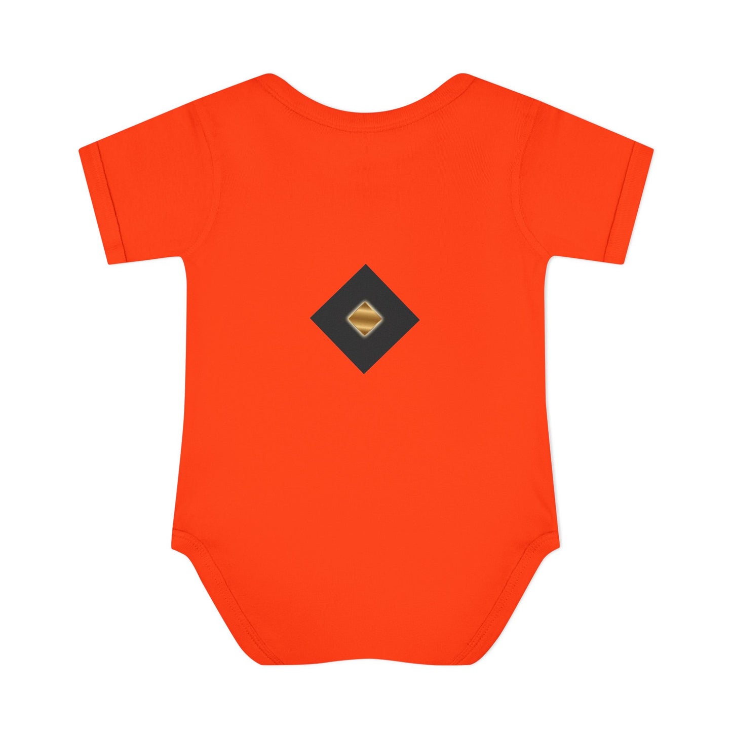 Gold Geometric Diamond Infant Bodysuit - Modern Tribal Pattern Baby Onesie