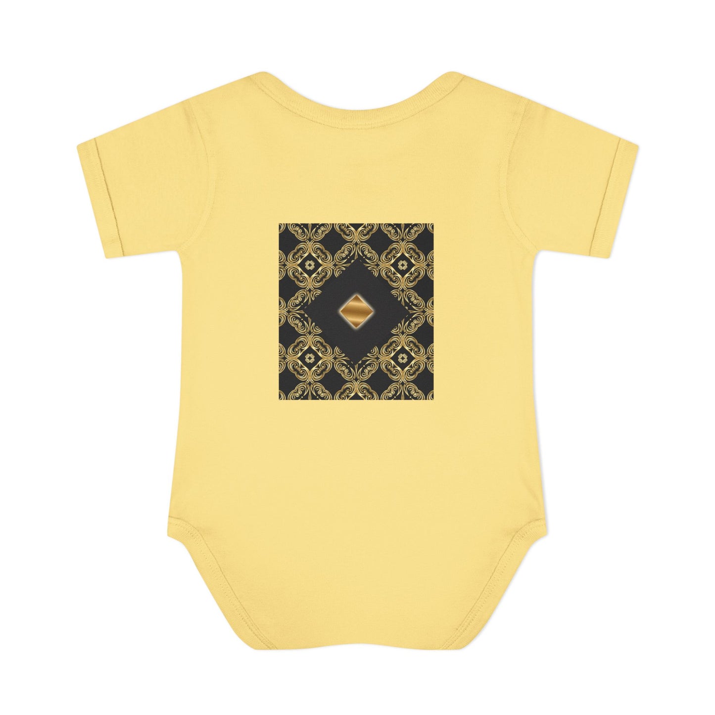 Geometric Luxe Infant Bodysuit - Modern Tribal Pattern Baby Onesie