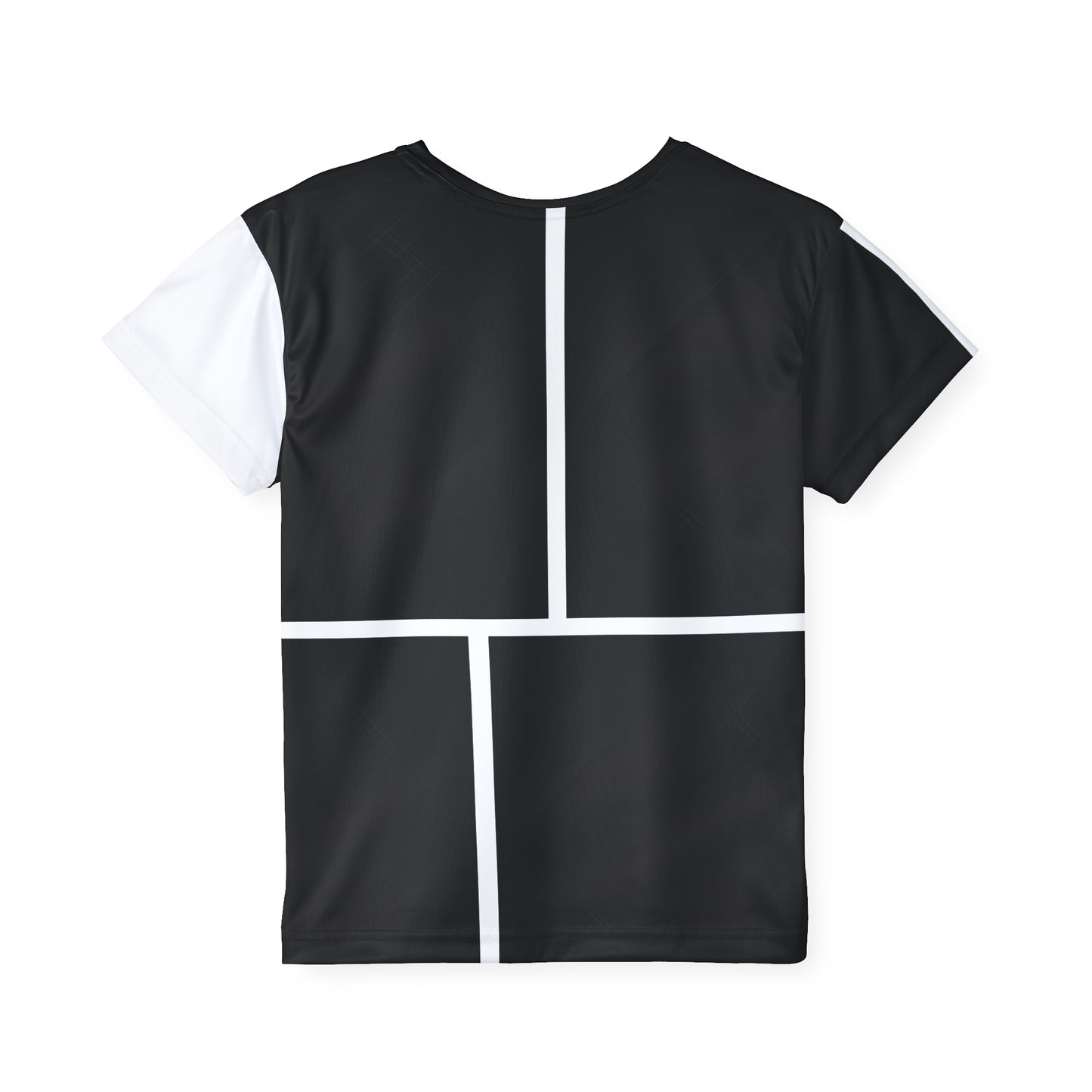 Crimsen Kids Jersey — Red Floral Geometric Sports Tee