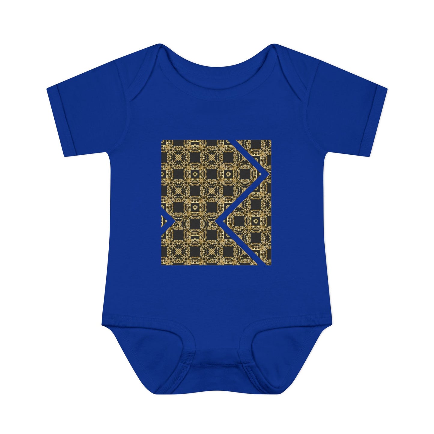 Geometric Luxe Infant Bodysuit - Modern Tribal Pattern Baby Onesie